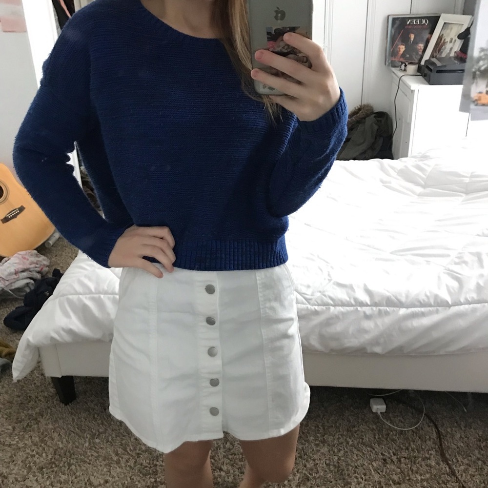 white button up skirt!!
